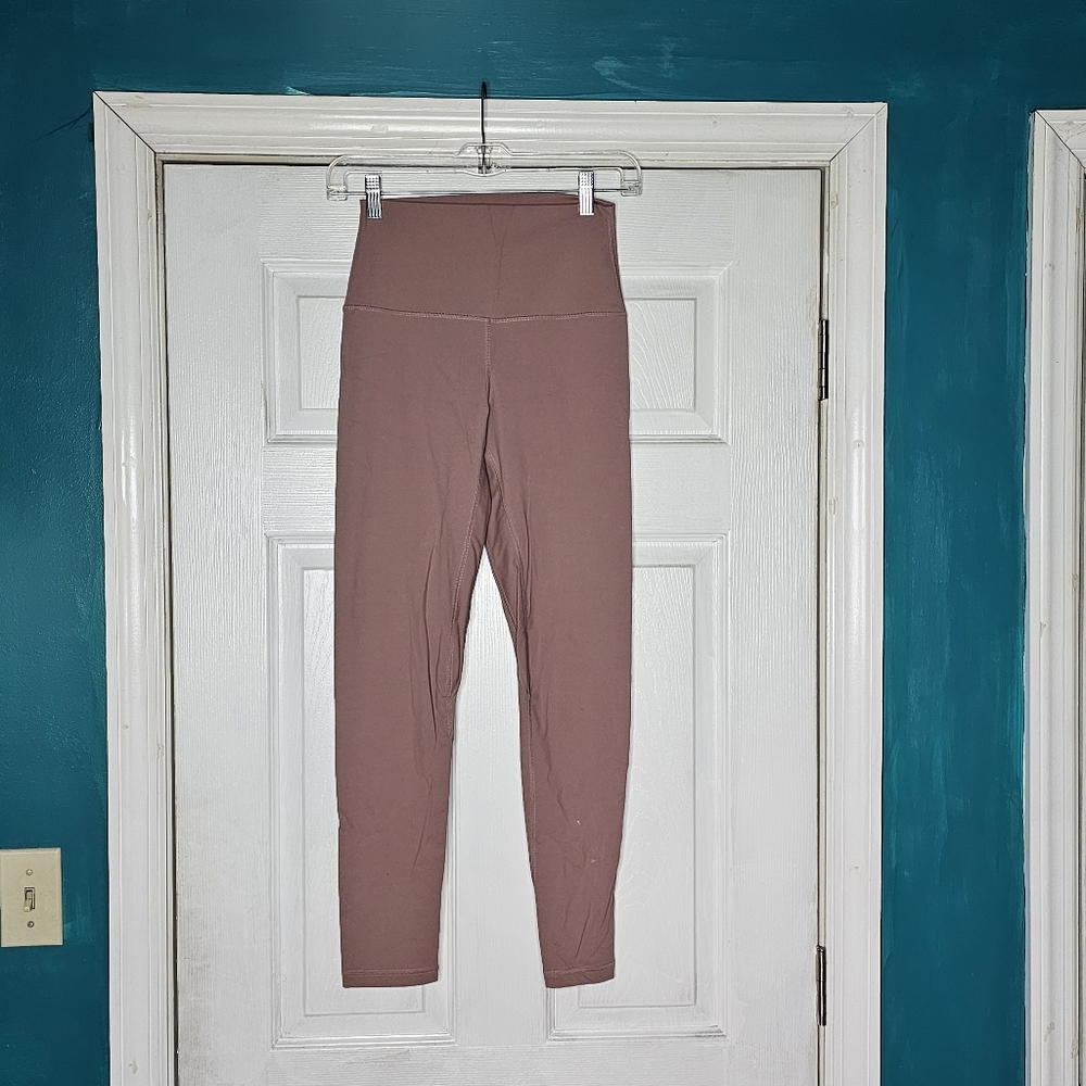Mauve Dusty Pink Yoga Leggings